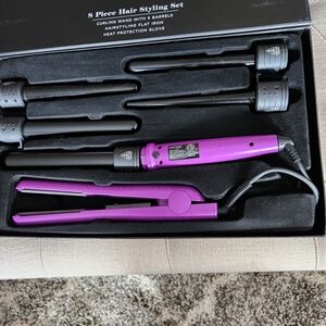 Marquee Purple Hair Styling Set 8 Pieces Interchanging Comes With Box